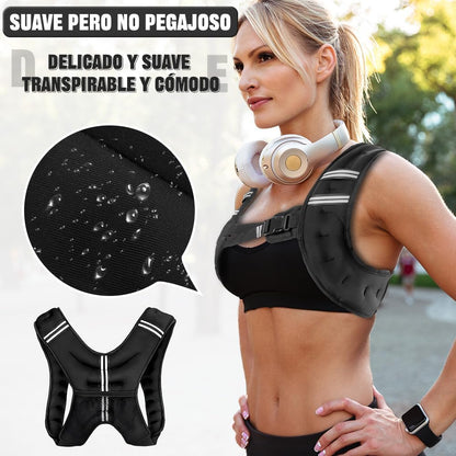 Chaleco Entrenamiento PRO Peso 5kg Gym Crossfit Equipo Fitness y running